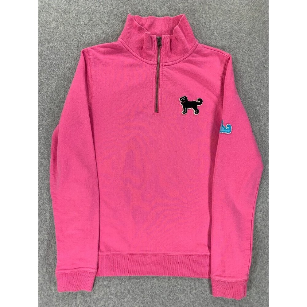 The Black Dog Fuchsia Half-Zip Sweatshirt